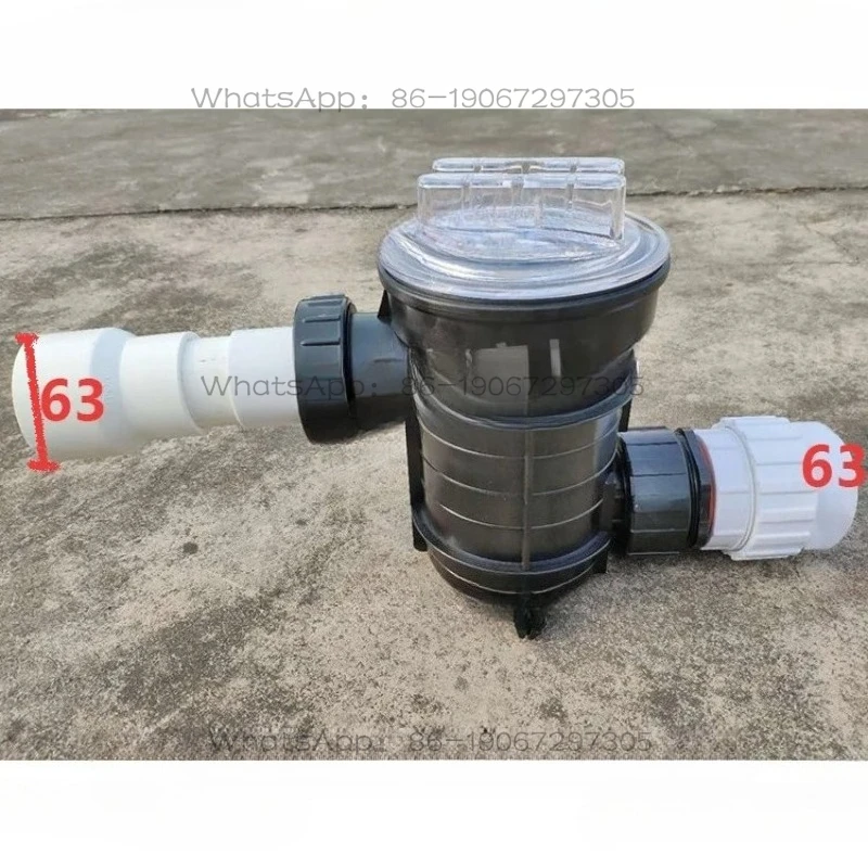 For  Shop Bath Pool  Filter Drainage Anti-blocking Water Pump Prefilter  Anti-blocking Filter Connection Pipe