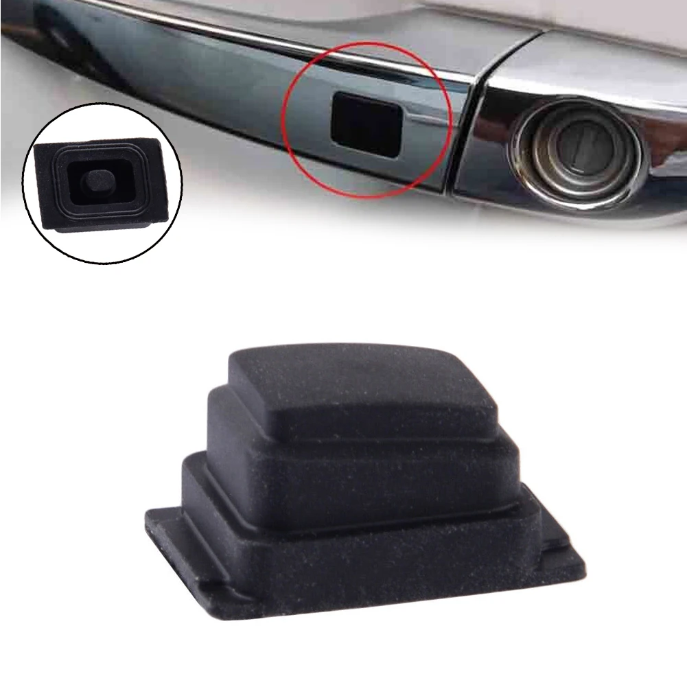 1PC Car Exterior Door Handle Buckle Induction Button For Hyundai For Tucson 2015-2020 Door Handle Black Rubber Fastener