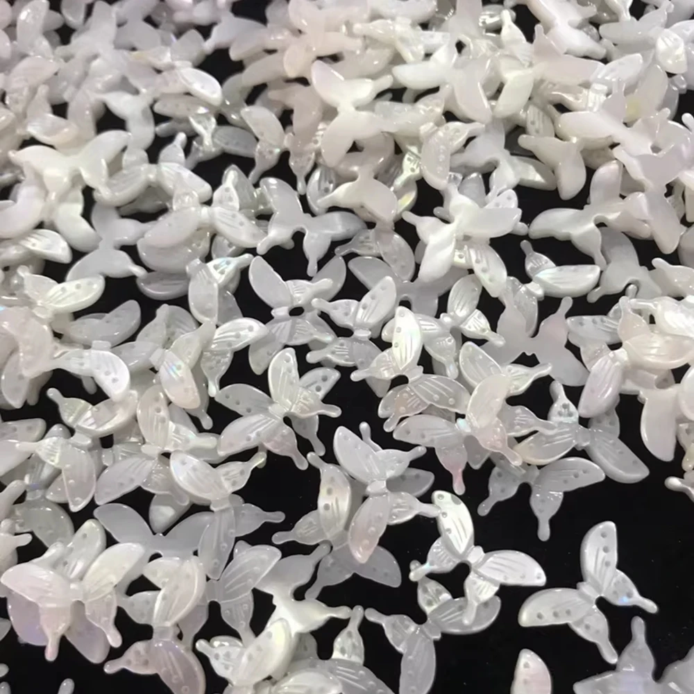 

100/300/500Pcs Cowry Butterfly Shape Loose Beads For DIY Bracelet Necklace Jewelry Making Finding Accessories