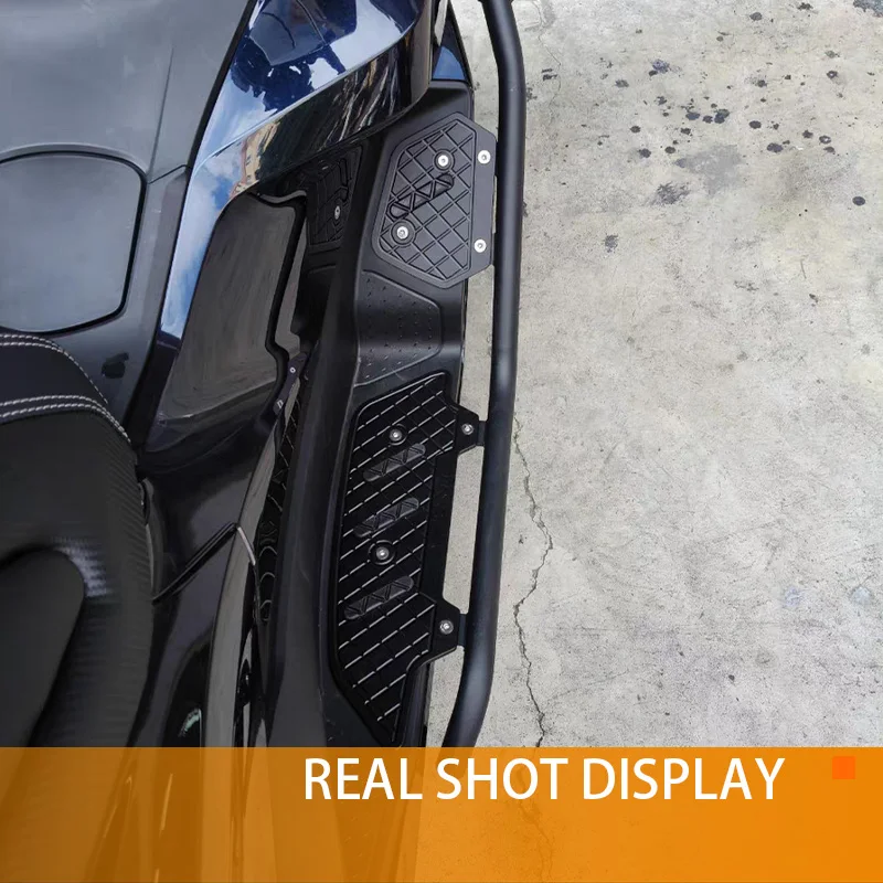 وسادات قدم للدراجات النارية لـ PCX160 2025 لوحة أوتاد أمامية وخلفية باستخدام الحاسب الآلي وسادة دواسة القدم ملحقات مسند قدم مقاوم للانزلاق لهوندا pcx160