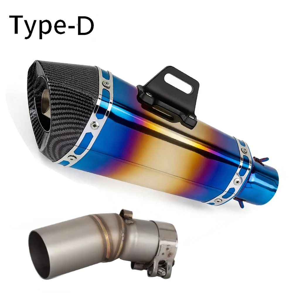 Stainless Steel  Motorcycle Exhaust System Middle Tail Link Pipe With Muffler Escape For CFMOTO 450SR 450 SR 2022-2024