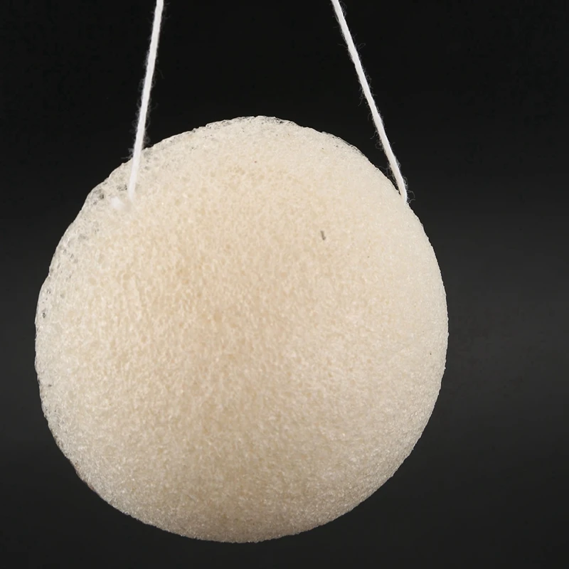 Éponge naturelle pour livres Konjac, visage blanc, 10 pièces