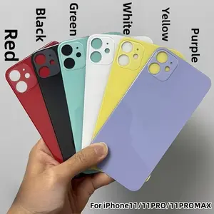 Bilashmart iPhone 11/11 Pro battery cover large hole rear glass cover replacement iPhone 11 Pro Max rear door shell parts