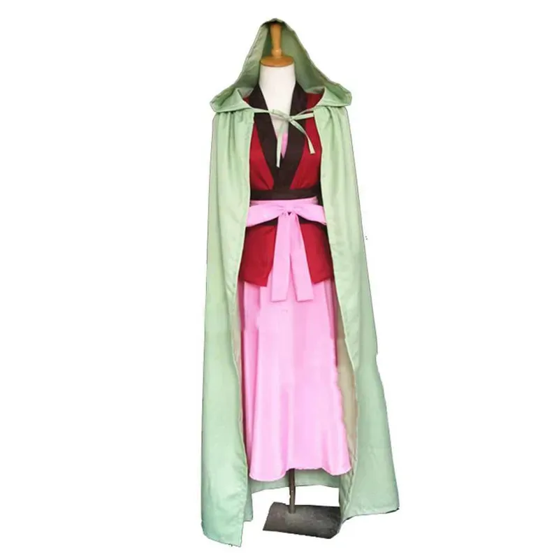Akatsuki no Yona disfraz de princesa Cosplay Yona del amanecer vestido con capa mujeres Halloween Anime trajes conjunto completo