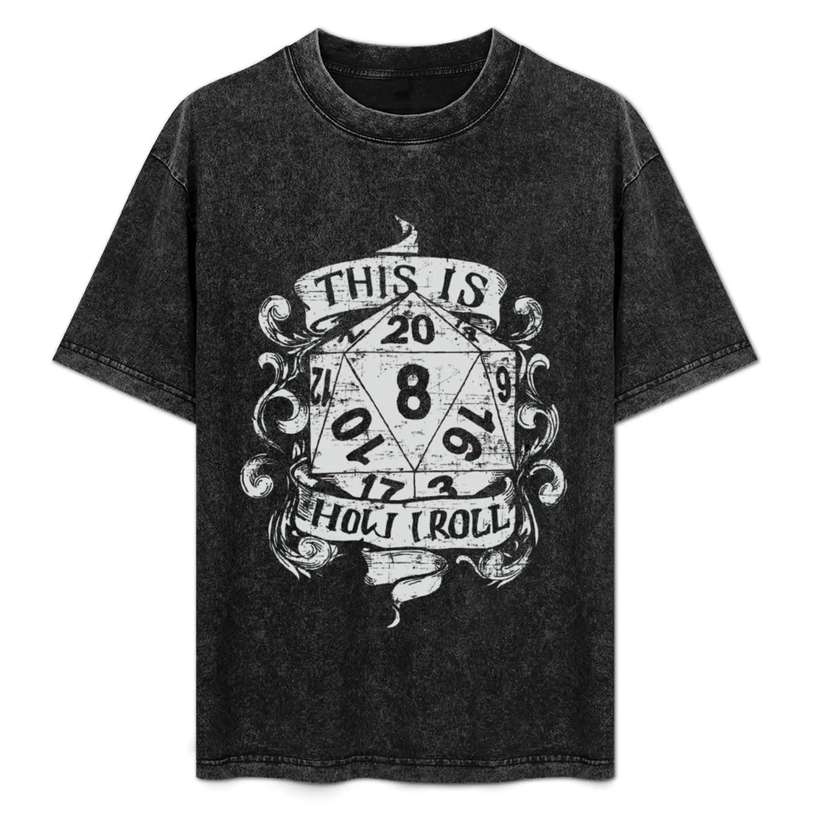 

This Is How I Roll Hand Drawn White T-Shirt oversized graphic tee summer tops men clothings