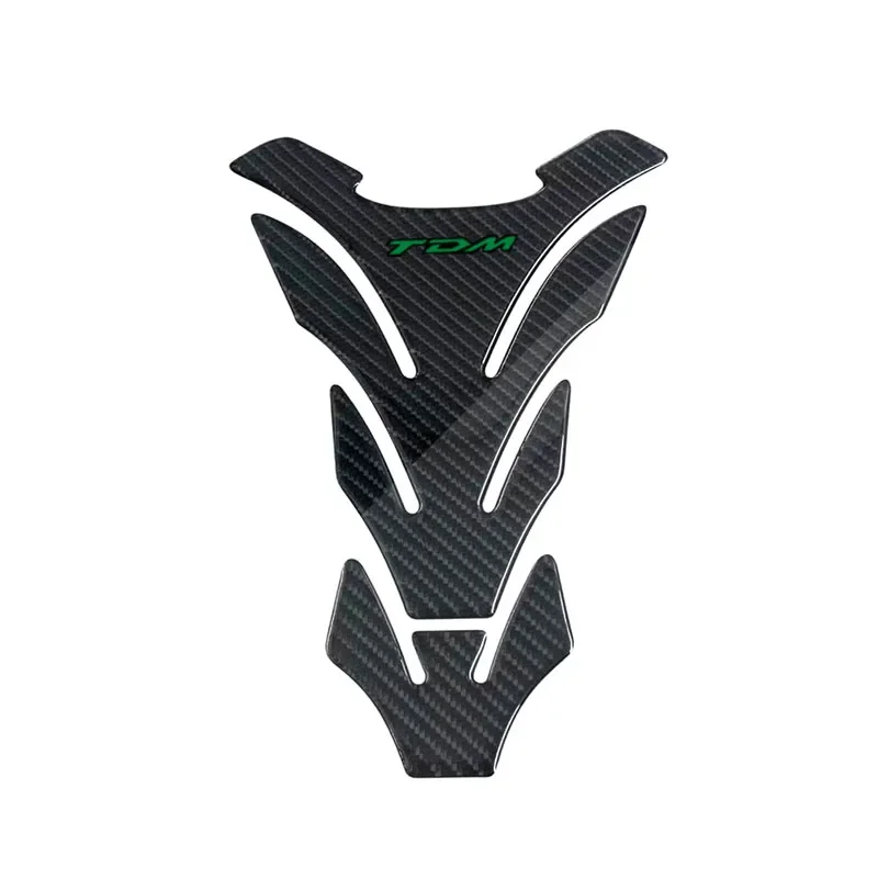 لوحة خزان دراجة نارية ثلاثية الأبعاد من ألياف الكربون ، ملصق واقي ، حقيبة تانكباد موتوكروس لـ TDM TDM900 #4