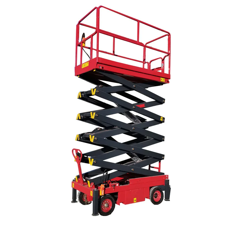 XuYang various specifications electric scaffolding scissor lift electric lifting scaffolding (load bearing 500 kg)