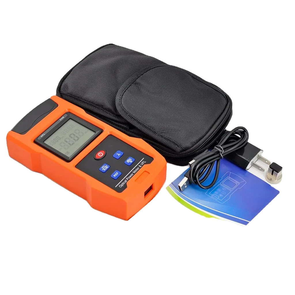 Optical Power Meter Combined with 8-10km Visual Fault Locator Function  Fiber Light Tester with Rechargeable Battery