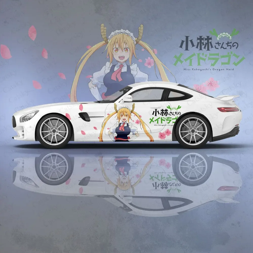 Miss Kobayashi's Dragon Maid Car Body Stickers Anime Itasha Vinyl Car Side Decal Sticker Car Sticker Automotive Decor Film