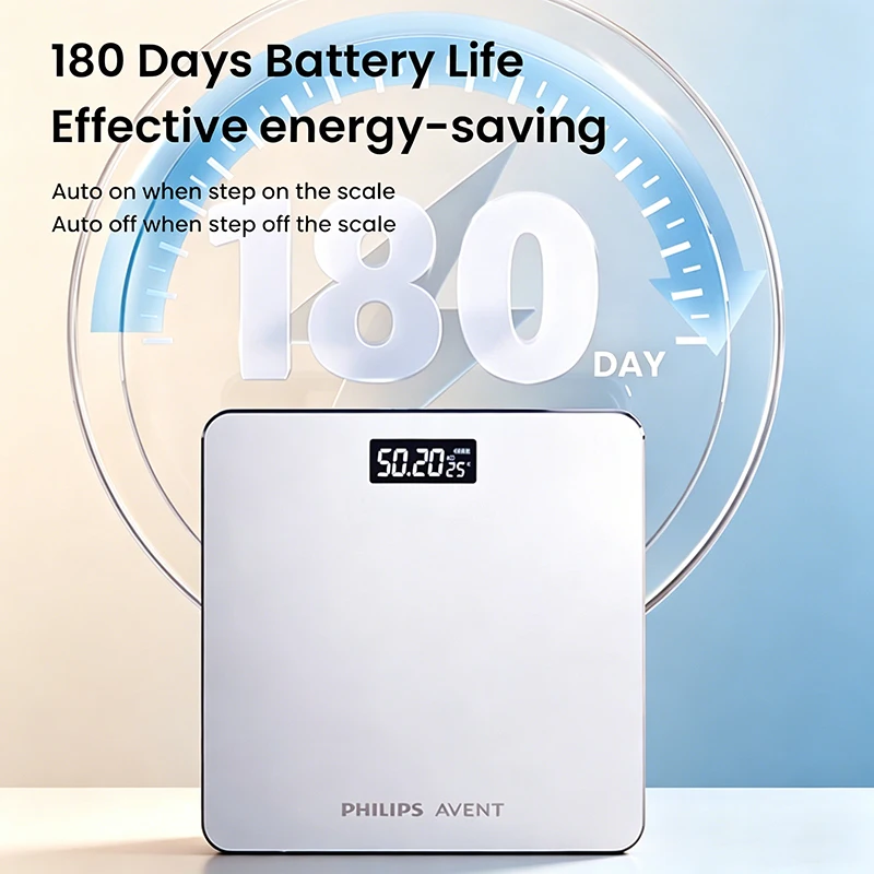 Digital Body Scale with LCD Display and Anti-Slip Base