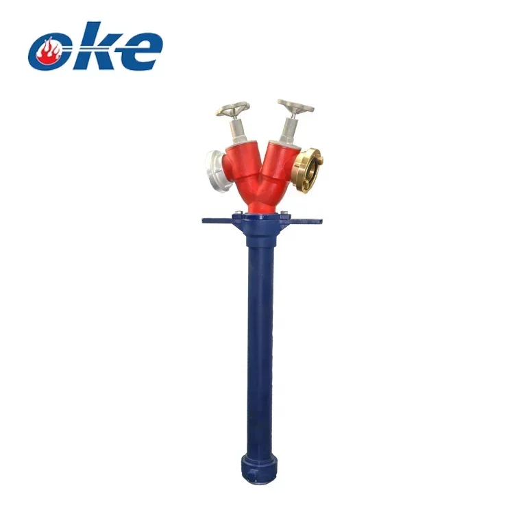 Tubo de suporte de água para hidrante de combate a incêndio ajustável de metal Okefire