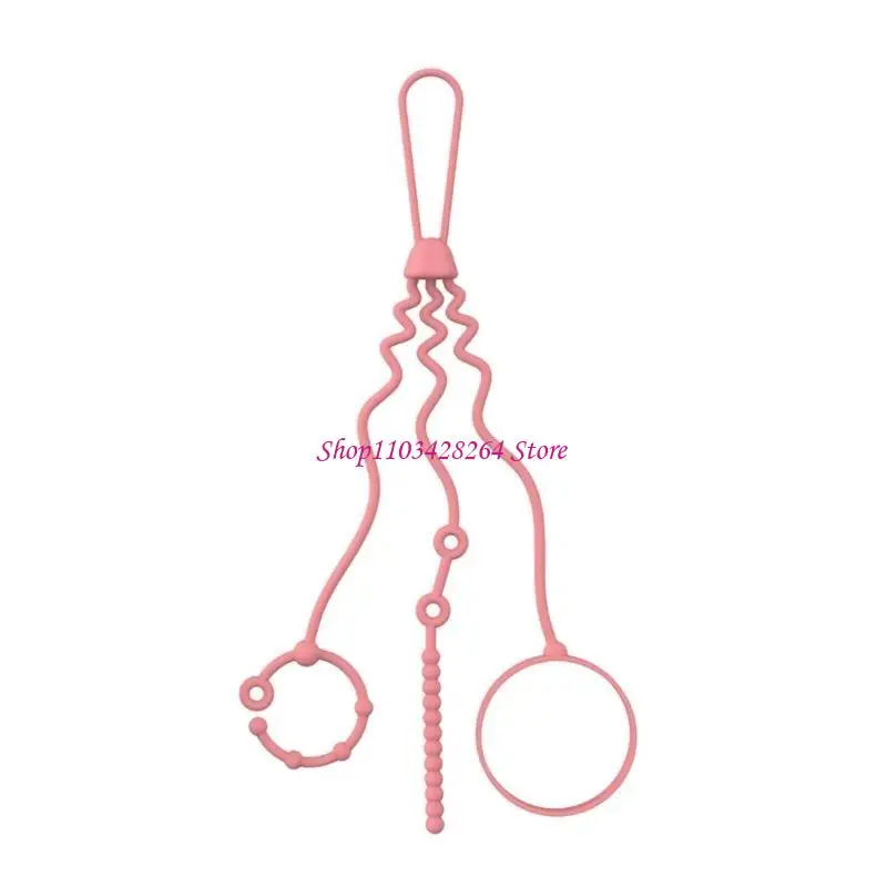 Силиконовые ремни для прорезывания зубов, регулируемая цепочка для соски, 28 см, для повседневного использования