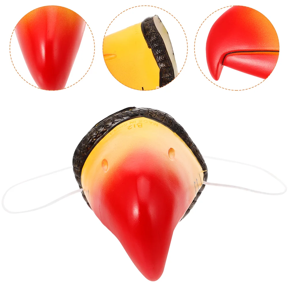 

2 Pcs Parrot Nose Decoration Bird Beak Costume Accessory for Children Nasal Mask Decorate Cosplay Vinyl Decorations