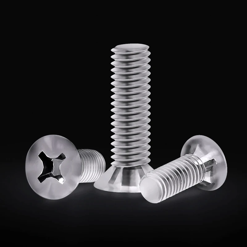 Vite a testa svasata trasparente in acrilico PC M2 M2.5 M3 M4 M5 M6 M8 Viti a testa piatta a croce Phillips in plastica Bullone isolato