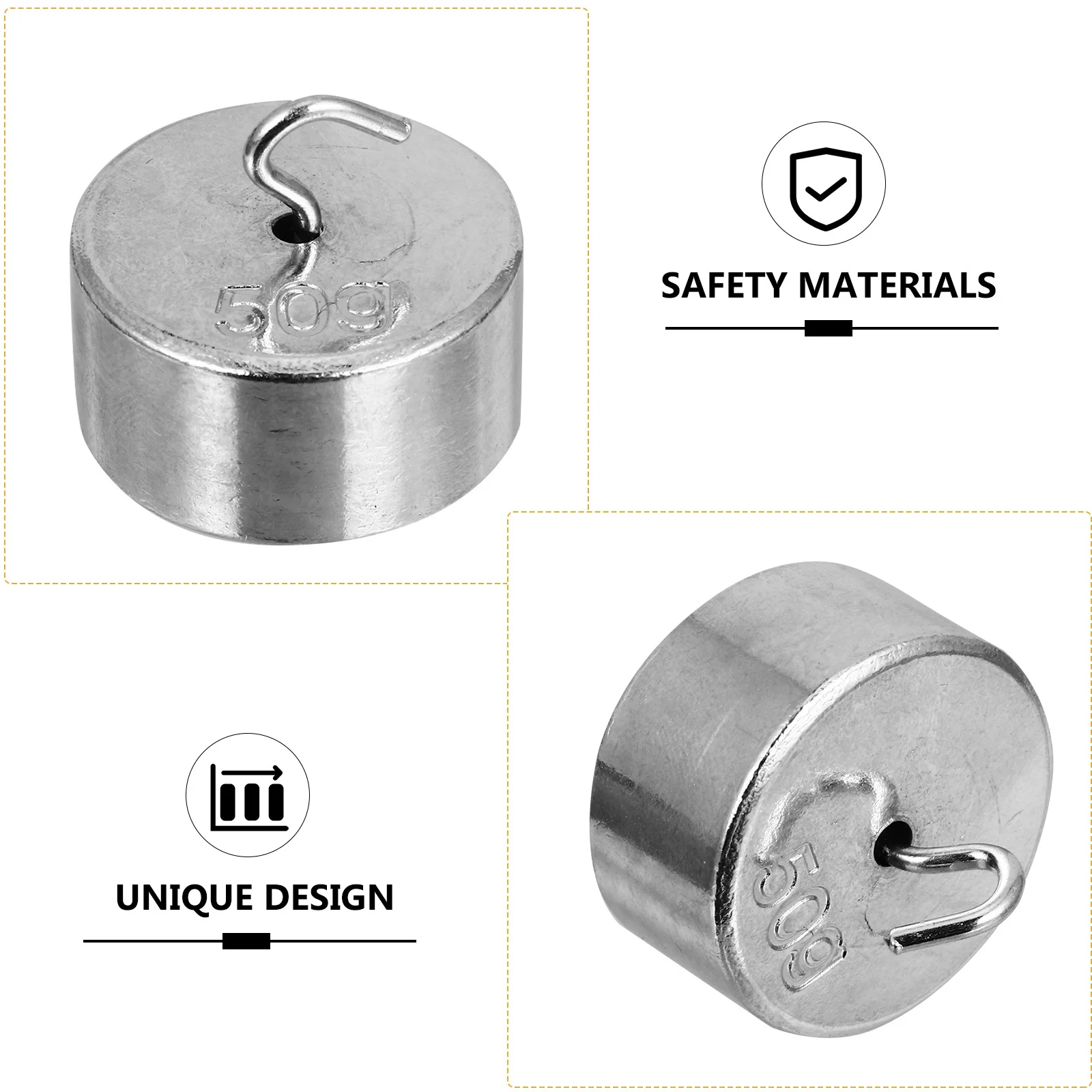 10 pcs Metal Hook Codes Durable Weight Set For Mechanics Teaching Laboratory Experiment School Supplies C-Shaped Hook