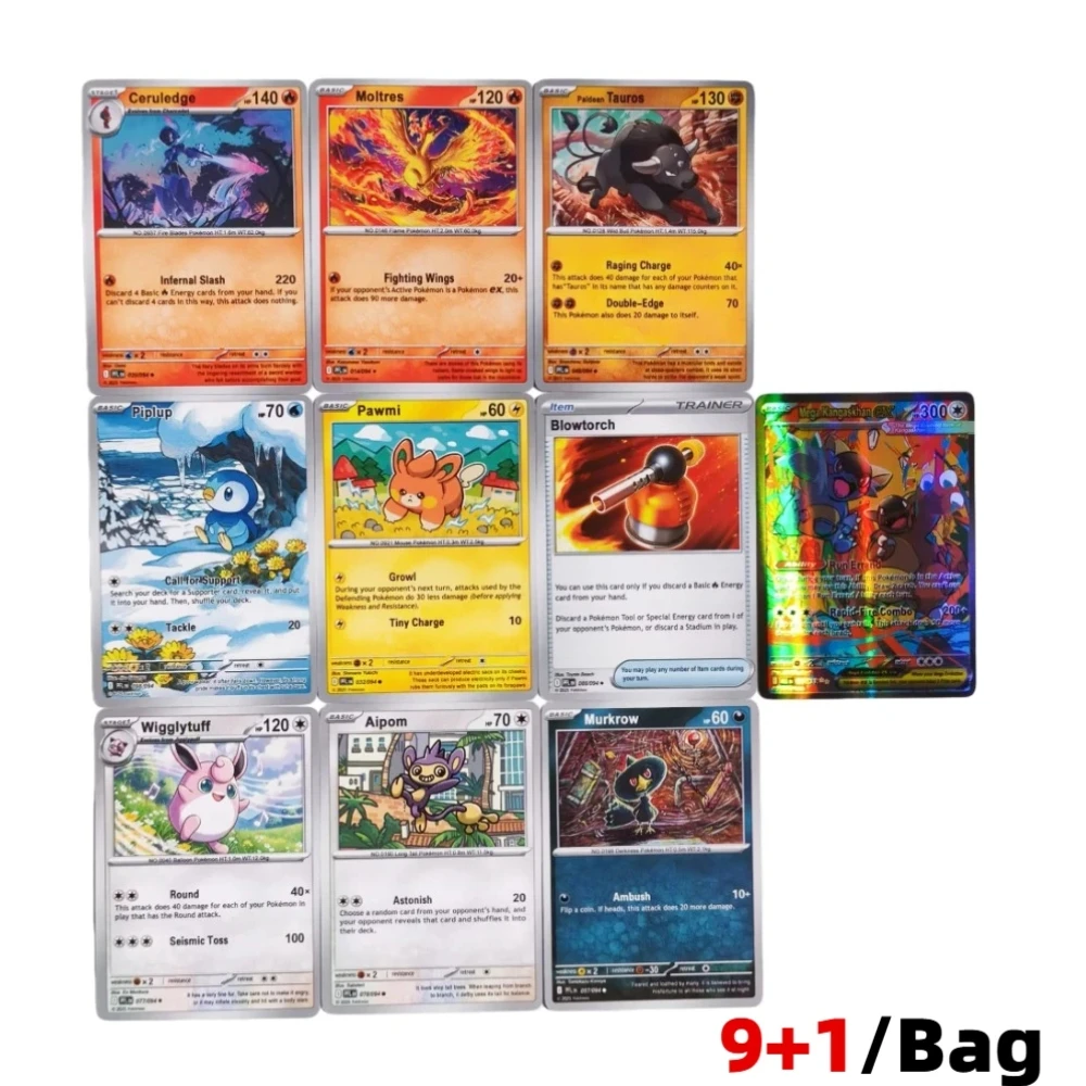 360 Stück/Box Pokémon-Karten MEGA EVOLUTION Phantasmal Flames Spiel Cartoon Englische Booster-Kampfkarten Geschenk – Detail 5