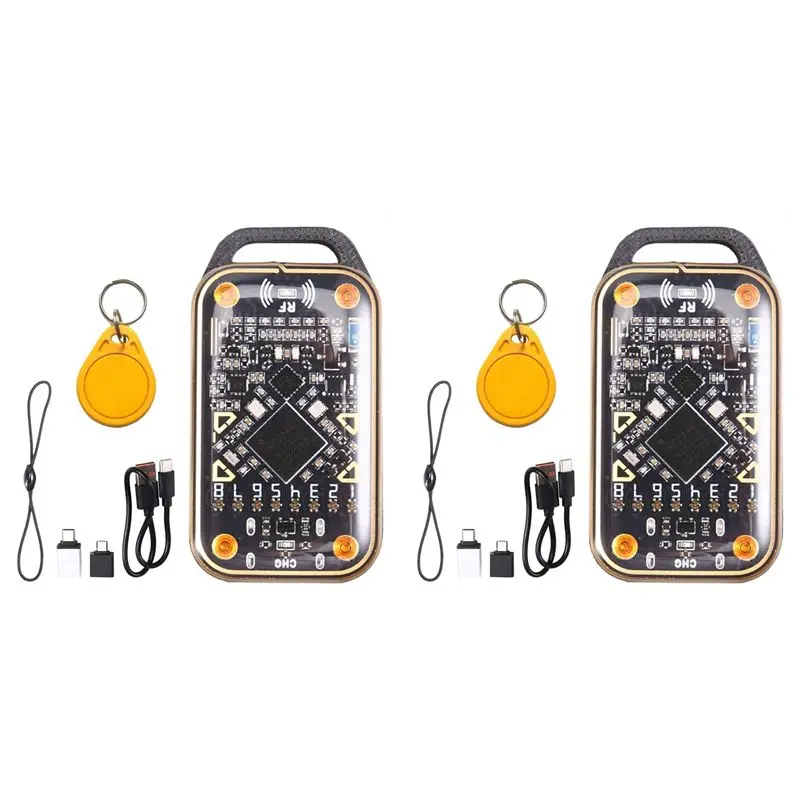 

【NEWLY】2X Chameleon Ultra Upgrade Smart Card Emulator+CUID Keychain RFID Chip Reader 125K 13.56M Card Decode NFC Duplicator