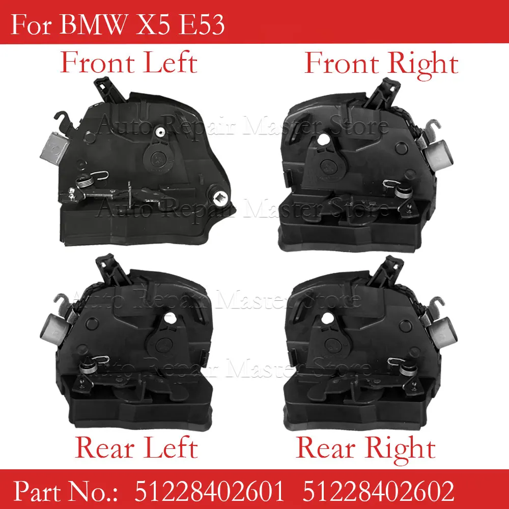 

Front Real Left Right Door Power Lock Latch Actuator Mechanism For BMW X5 E53 51228402601 51228402602 51218402537 51218402540