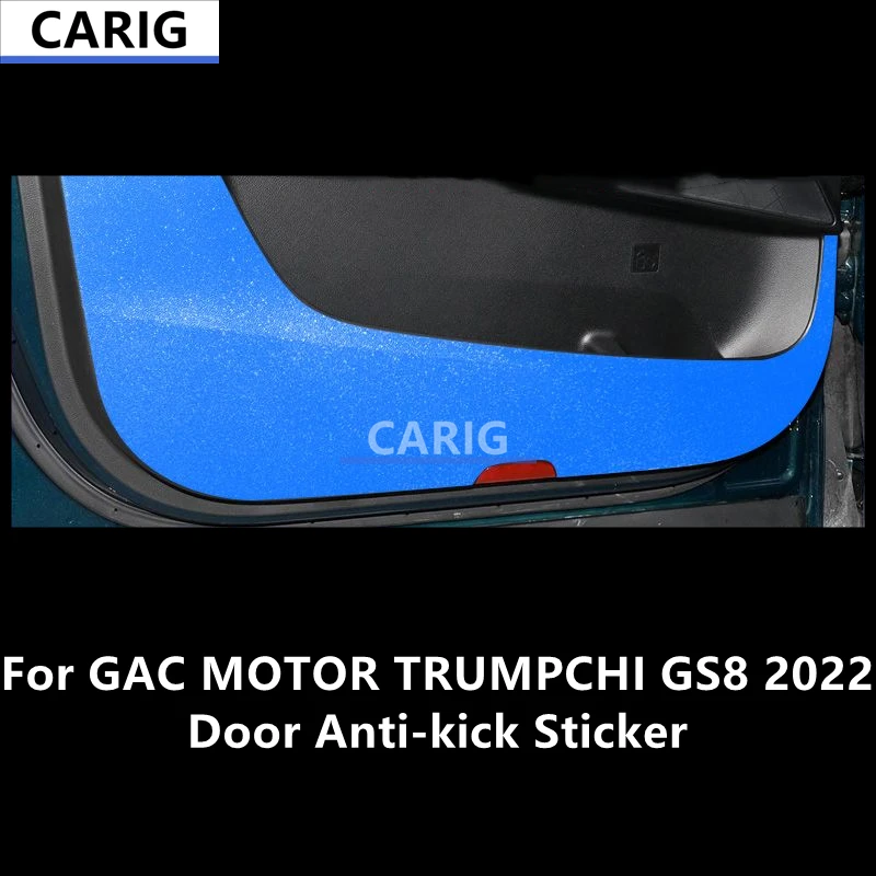 

For GAC MOTOR TRUMPCHI GS8 2022 Door Anti-kick Sticker Modified Carbon Fiber Interior Car Film Accessories Modification