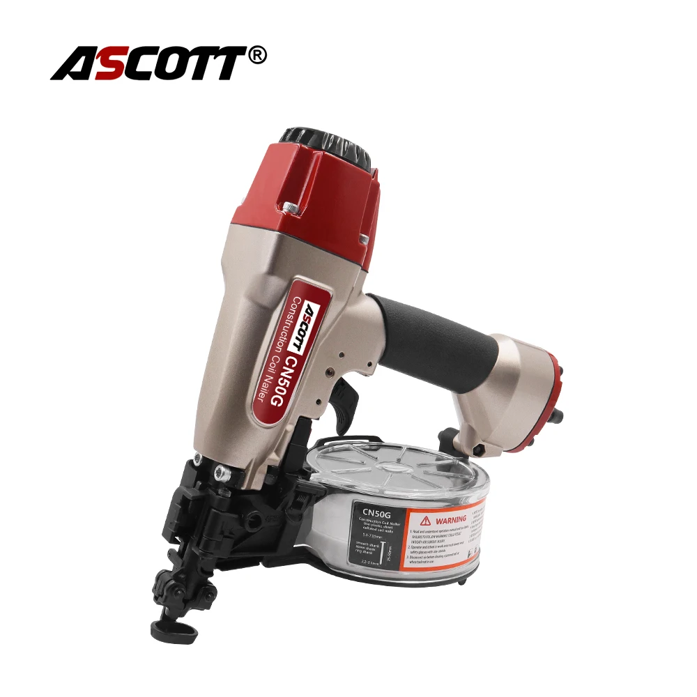 Imagem -01 - Bobina Pneumática Nailer para Industrial e Carpintaria Air Nail Gun Aceitar Folha Plana de Plástico Agregados Bobina Nails 25 Mm50 mm 15 ° Cn50g bobina pneumatica nailer para industrial e carpintaria air nail gun aceitar folha plana de plastico agregados bobina nails 25 mm50 mm 15 cn50g 01