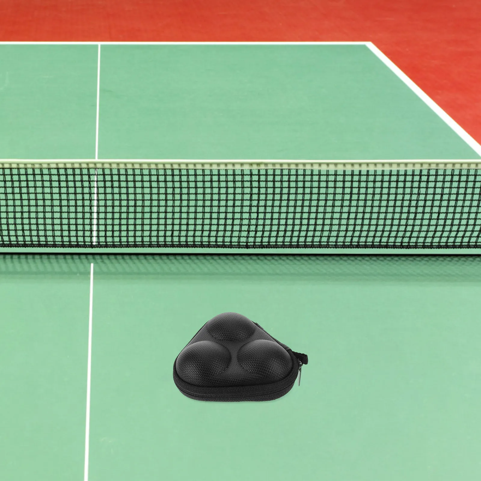 

Lightweight Triangular Ping Pong Ball Storage Bag Holds 3 Balls Eva Material Portable Table Tennis Ball Keeper Box for Sports