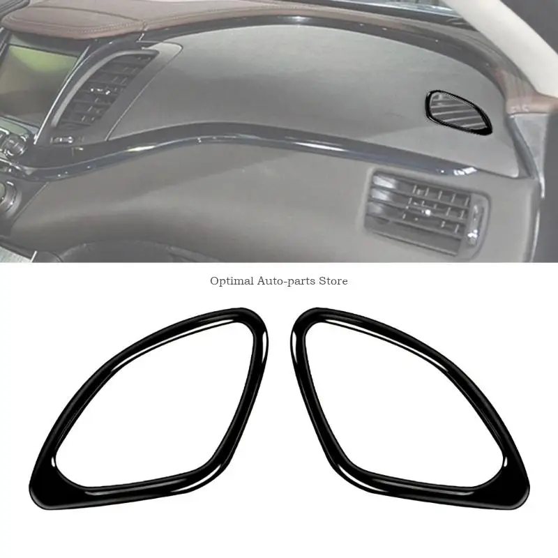 Black Dashboard Trim Cover Plastic Pair for Cleaner Interior Surround Detail