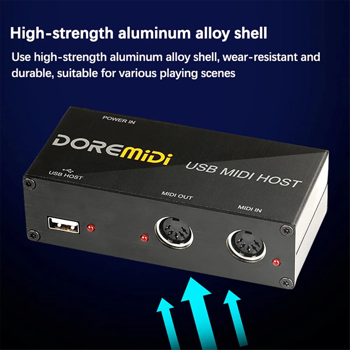 DOREMiDi 1 USB to MIDI Host Guitar Effector MIDI Synthesizer Generator MIDI Interface Devices Electronic Instrument Equipment