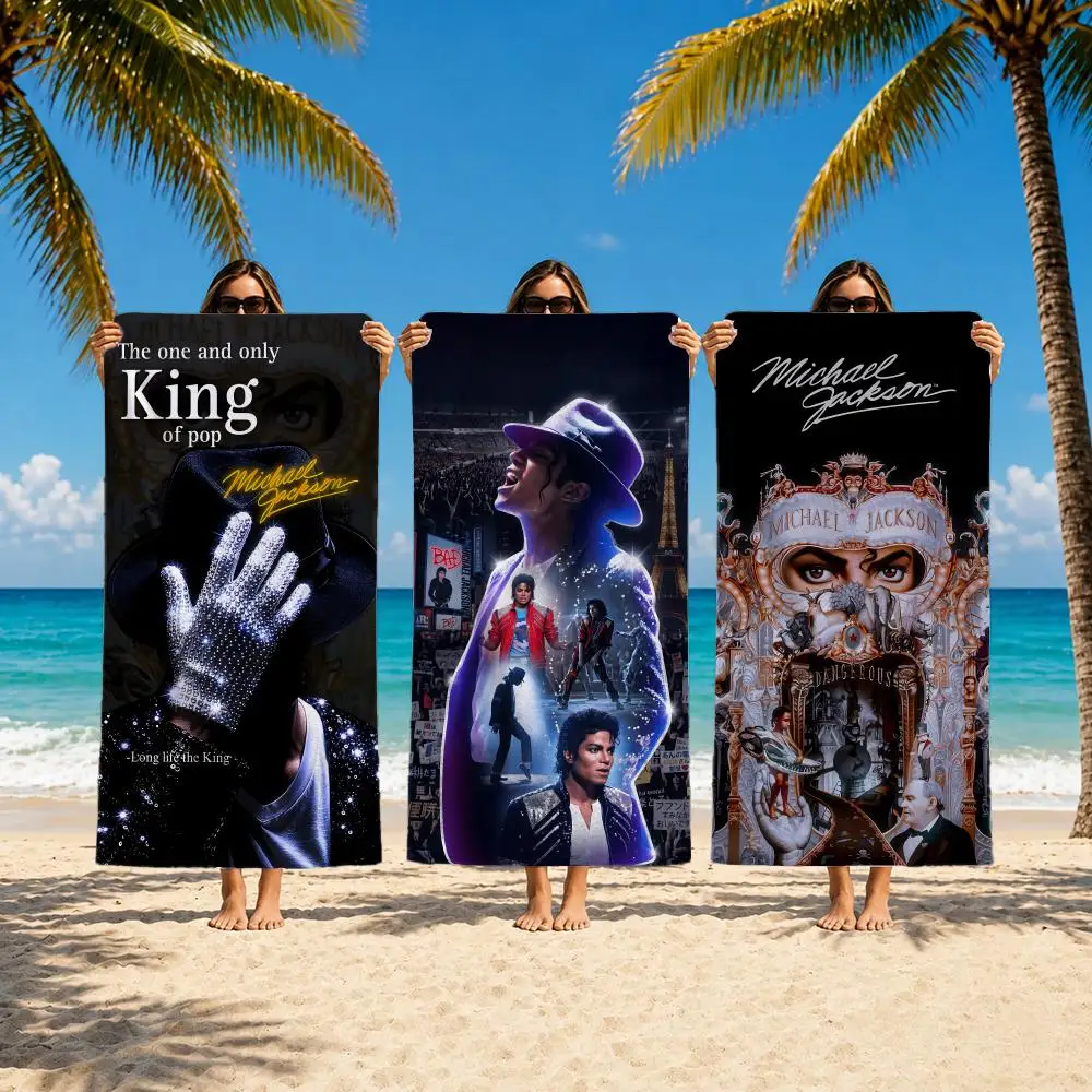 Singer Michael Jackson Handtuch, weiches Handtuch, Geschenk für Reisen, Fitness, Dusche, Camping, schnell trocknend, Sport, große Strandtücher