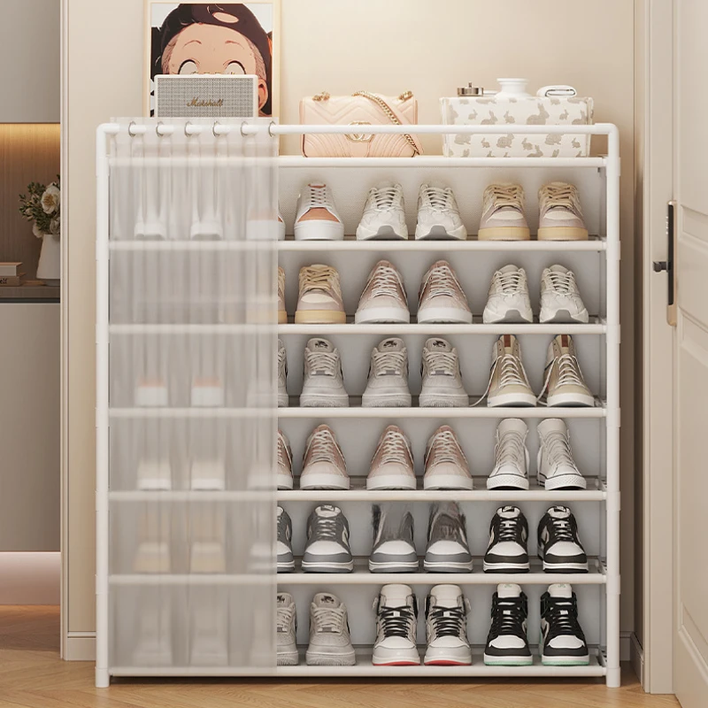 Multi Layer Shoe Storage Cabinet Entryway Dustproof Durable Shoe Rack Home Corridor Outdoor Shoe Organizer Storage Shelf