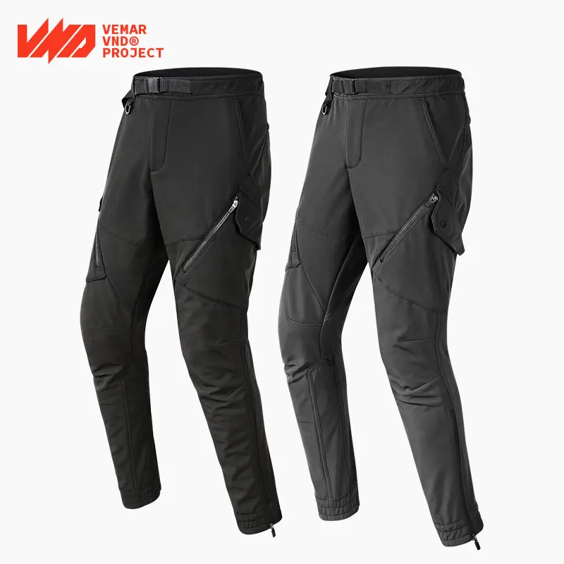 

Winter VND B-05 Cycling Pants Plush Waterproof Anti Fall Protective Gear Motorcycle Racing Pants