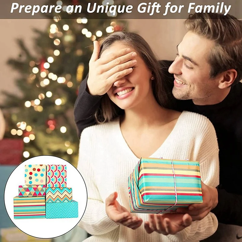 Wrapping Paper Sheets,For Christmas Birthday Party Wrapping Paper Set 18Pcs Gift Wrap Papers,Present Gift Wrapping Paper