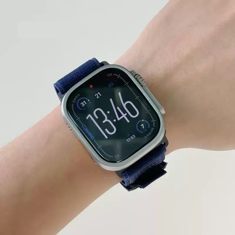 Трек-петля для Apple Watch Ultra 2 Band 49 мм 45 мм 44 мм 42 мм 46 мм 41 мм Нейлоновый браслет correa iWatch Series 10 9 8 7 6 5 SE Ремешок