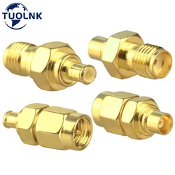 SMA to MCX Connectors Kit RF Coaxial Adapter Male to Female Antenna Radio Networks Router Coax Cable Gold Plated 4PCS 2PCS/Lot