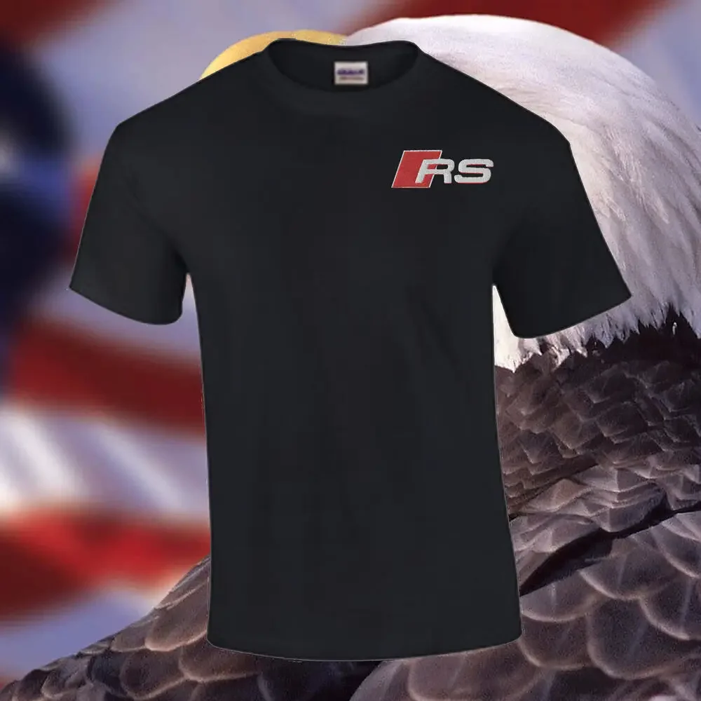 

Men Audis RS Line Race Style T Shirt Casual Oversized Breathable T-shirt Graphic Youth Cloth Streetwear S-3XL