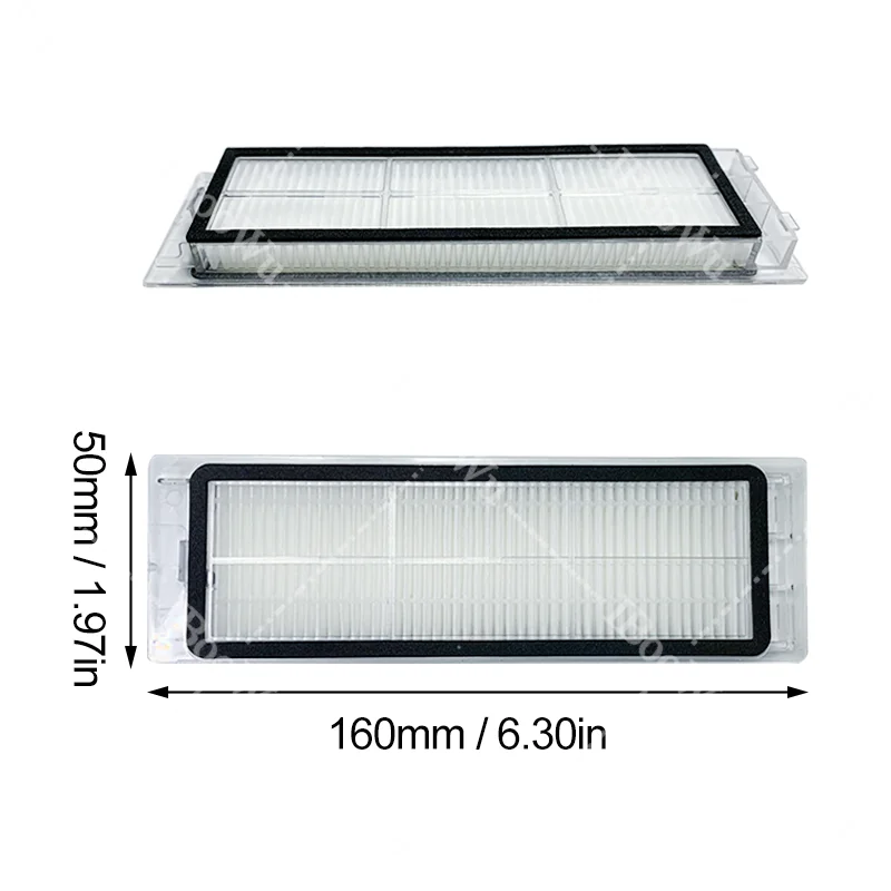 ตัวกรอง HEPA สําหรับเครื่องดูดฝุ่น Xiaomi 1S SDJQR01RR สําหรับ Roborock S50 S5 MAX S6 Pure Maxv E4 E5 สําหรับ MI หุ่นยนต์เครื่องดูดฝุ่นอุปกรณ์เสริม