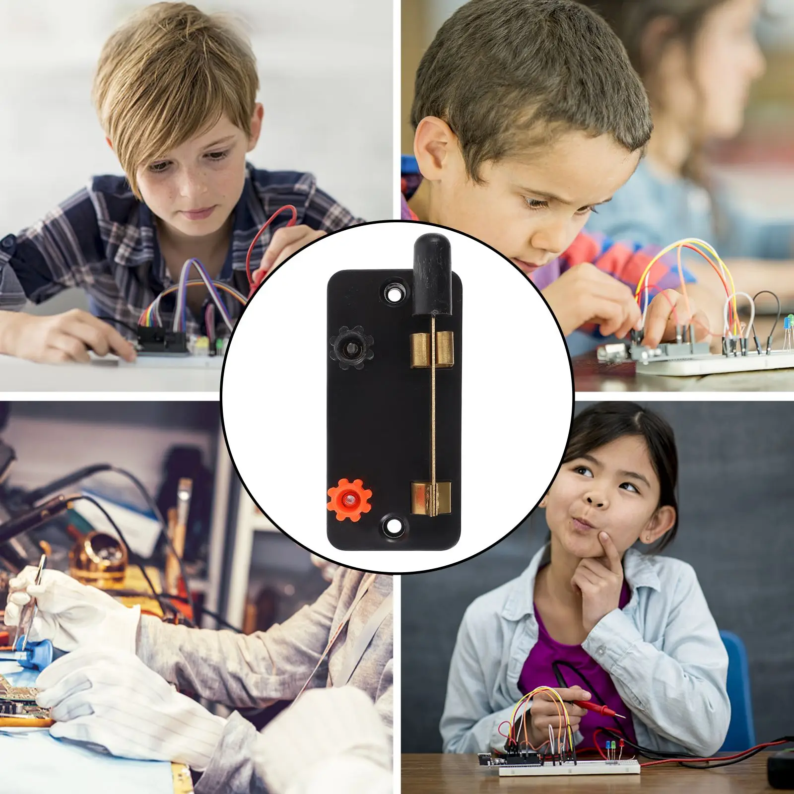 10pcs Single Pole Switch Spst Circuit Breaker Science Projects Tool Physics Laboratory Equipment Electronic Teaching Device For