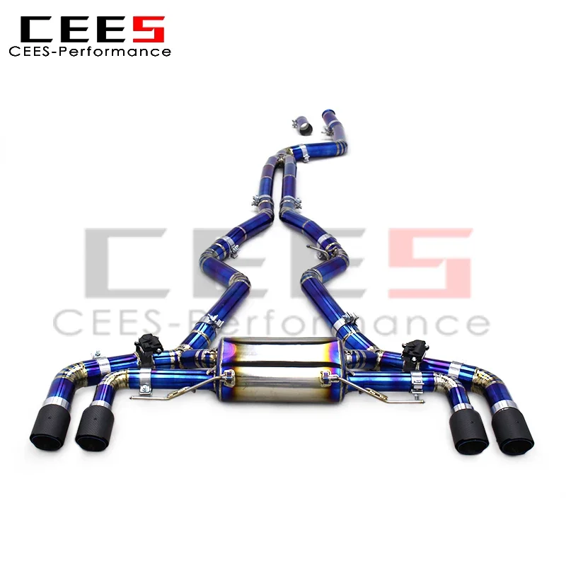 CEES Catback Exhaust Valvetronic Mufflers for BMW M340i M440/M440i G22 3.0T 2019-2024 Titanium Car Sport Valved Exhaust System