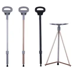 Bastones de Trekking multifunción, bastón plegable portátil, masaje de vibración, muleta eléctrica móvil, diseño de silla plegable para exteriores, nuevo