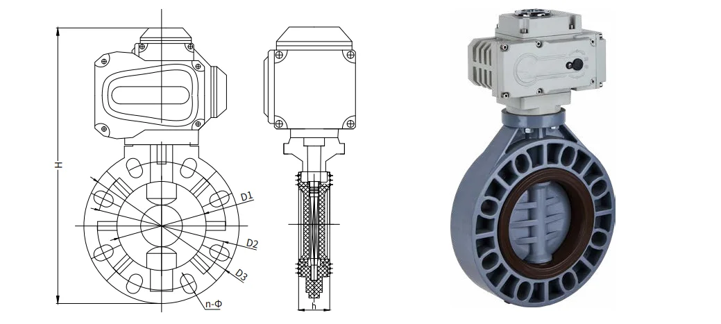 actuators control butterfly PN16 Stainless steel pneumatic clamp valve soft seal