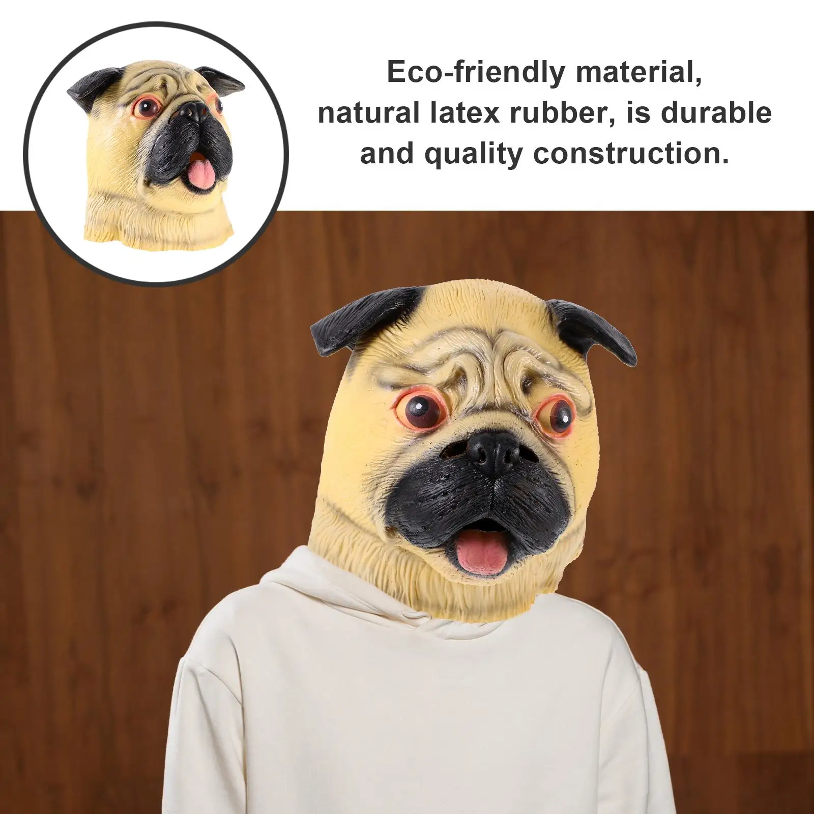 Masks Head Costume Dog Rubber Hoods Dog Props Halloween Props Halloween Gifts