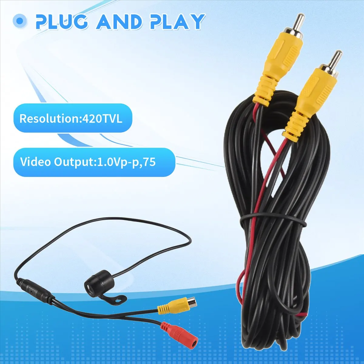 A14M  Car Rear Camera Backup Rearview Reversing Reverse Camera Butterfly Design Front Side Rear View Camera for Car