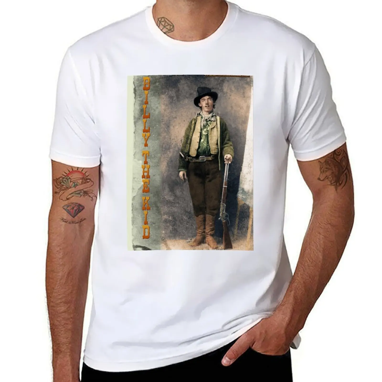 

Billy The Kid 2 T-Shirt men t shirt cotton 100% t shirt men 100% cotton luxury brand T-Shirt