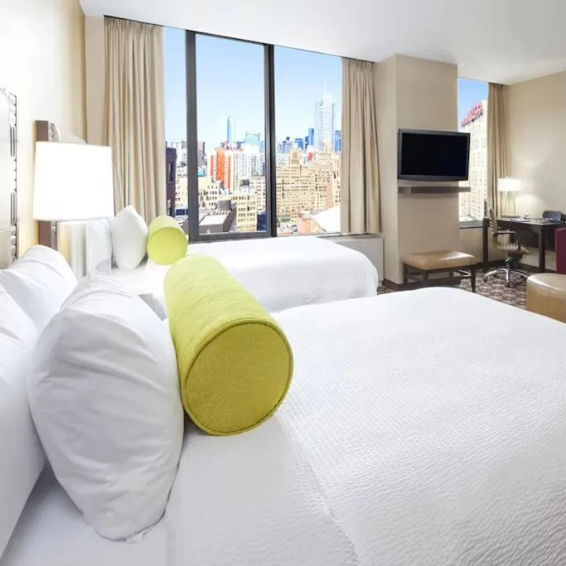 Modern Luxury Hotel Curtains Window Shades Woven Cubicle Drapes for Windows