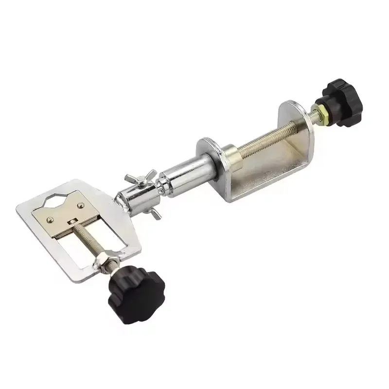 LISHI Practice Clamp Tool Metal Alloy Adjustable Locksmith Tool Softcover Type Practice Lock Vise Table Rotating