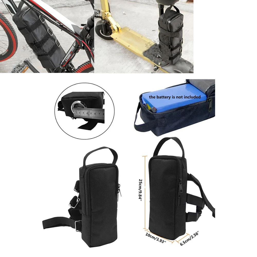 

25cmx10cmx6.5cm Electric Scooter Bag Lithium Battery Bag Rear ebike Lithuim PVC Battery Front Rear Bag Bicycle Accessories