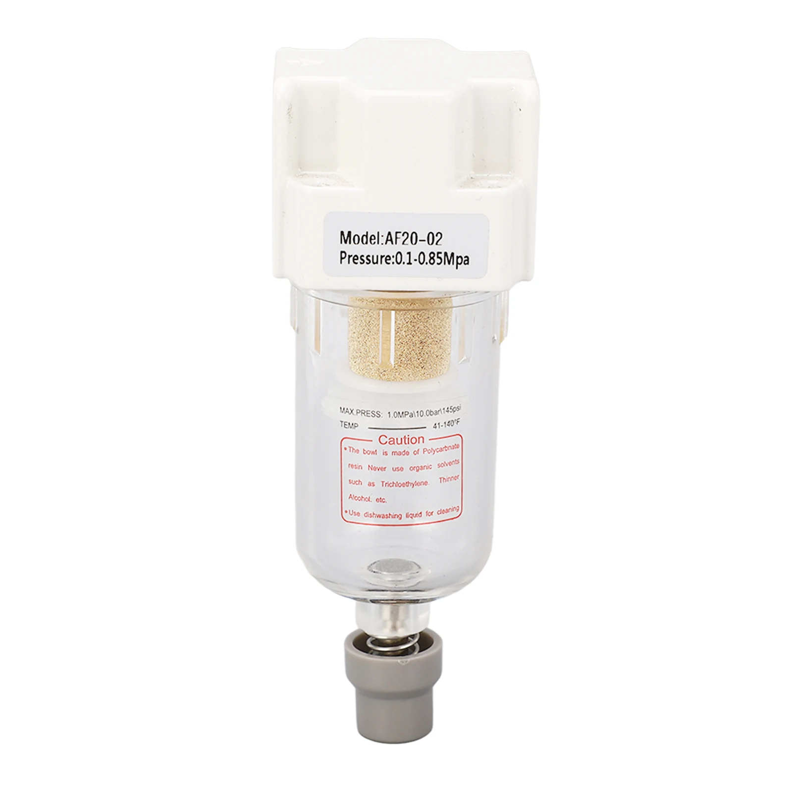 G1/4in Air Line Filter 0.1‑0.85Mpa Air Pressure Regulator Automatic Drainage Pressure Regulator Air Compressor Pipe Accessories