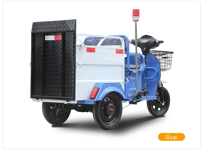 2025QY11 ثلاث عجلات الطريق الكهربائية ارتفاع ضغط تنظيف مركبة الطريق سطح غسل شاحنة الطريق غسل الرش