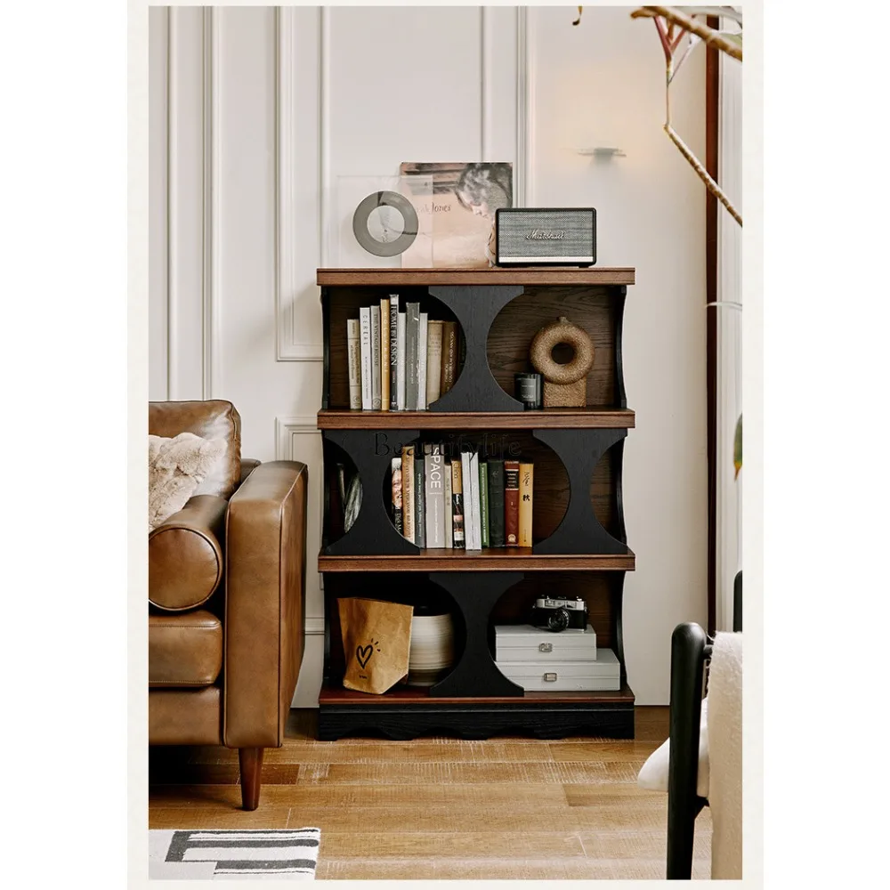 

American Solid Wood Entrance Cabinet Household Minimalist Display Showcase