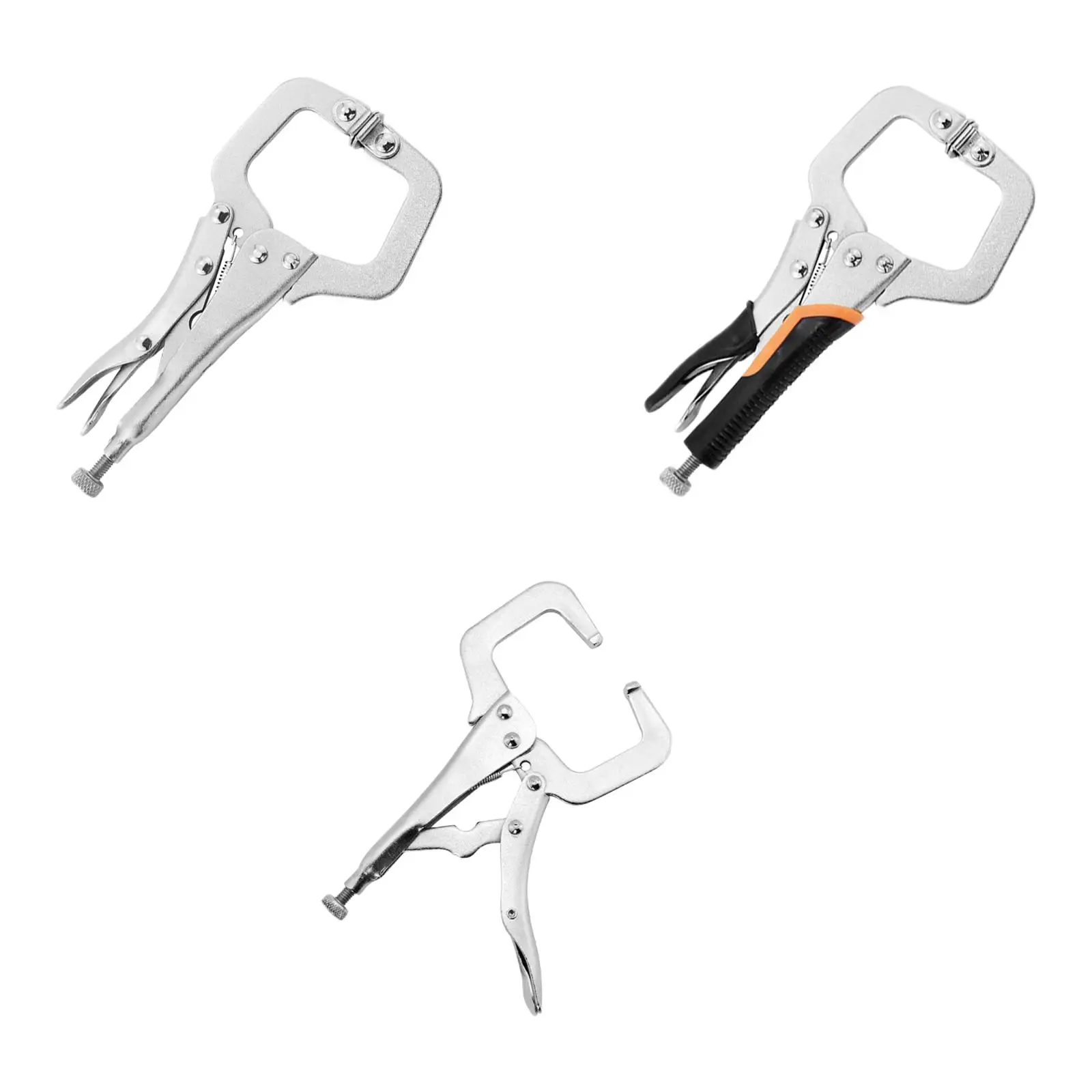 Face Clamp Hand Tool Adjustable Locking C Clamp Pliers Welding Tool for Building Workshop DIY Cabinetry Electrician Maintenance