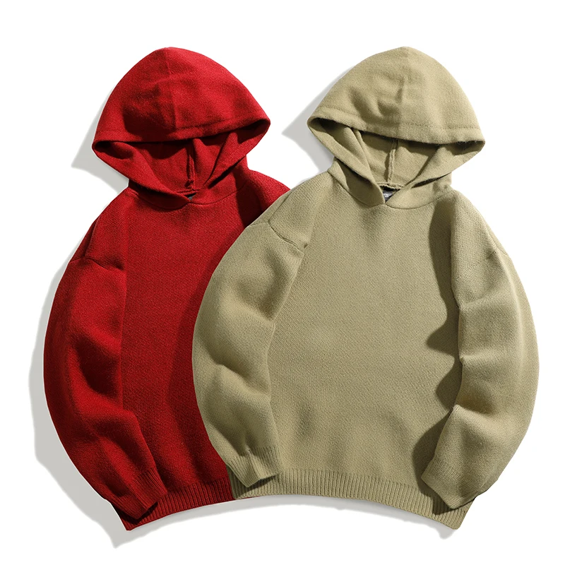 Fashion Comfortable Hooded Sweater Versatile Casual High Quality Hoodie Solid Color High Quality Cotton Soft Yarn Fabrics